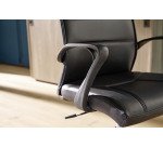 Fauteuil de bureau TOWN simili cuir - avec accoudoirs - Mécanisme Basculant centré - Pied noir