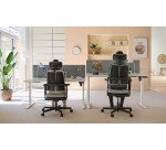 Fauteuil ultra-ergonomique Xavier avec accoudoirs et appuie-tête réglables