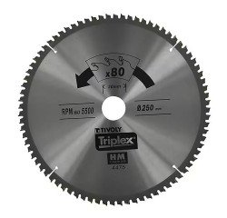 Sägeblatt für Holzkreissäge Tivoly Ø 216 mm x 30 mm, 80 Zähne