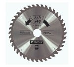 Lame de scie circulaire pour bois Tivoly Ø 210 mm x 30 mm, 40 dents