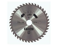 Lame de scie circulaire pour bois Tivoly Ø 210 mm x 30 mm, 40 dents