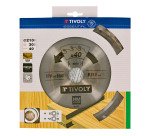 Lame de scie circulaire pour bois Tivoly Ø 210 mm x 30 mm, 40 dents