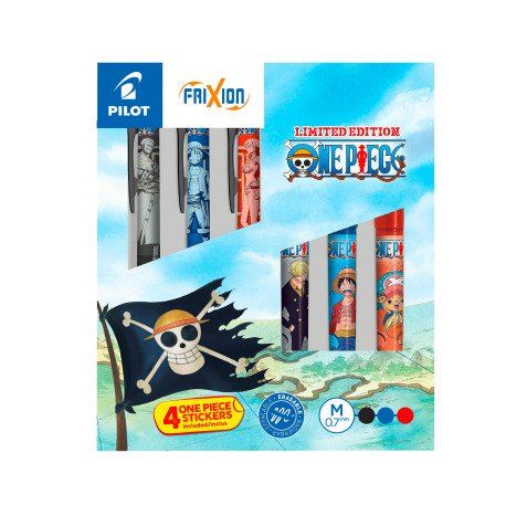 Stylo roller Pilot FriXion - Coffret  de 6 Collector One Piece