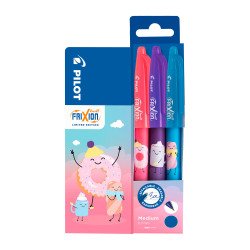 Stylo roller Pilot FriXion Ball Sweet Paradise - Pochette de 3