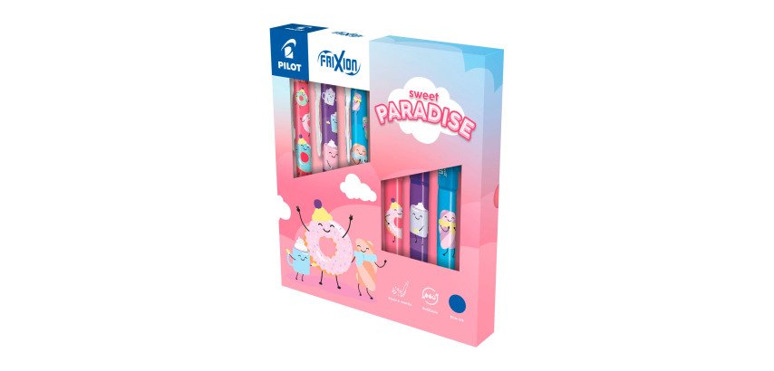 Pilot FriXion Tintenroller - Sammlerbox mit 6 Sweet Paradise