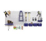 KIT PANNEAUX MURAUX EN ACIER AVEC 32 FIXATIONSPOUR ORGANISATION D'OUTILS 21L