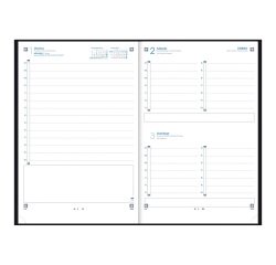 Agenda dia página 15x21 Minimal Oxford Negro