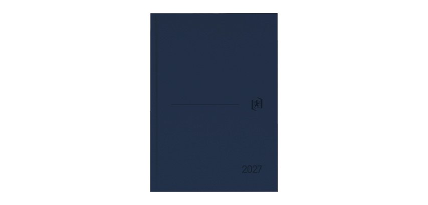Agenda dia página 15x21 Minimal Oxford Azul Marino