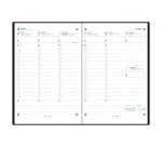 Agenda semana vista 15x21 Minimal Oxford Negro