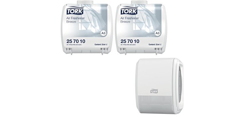 Deodorante Tork Constant Air Freshener Brezza Marina + dispenser a rilascio continuo
