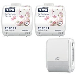 Deodorante Tork Constant Air Freshener floreale + dispenser a rilascio continuo