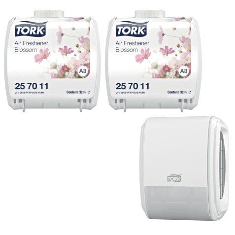 Deodorante Tork Constant Air Freshener floreale + dispenser a rilascio continuo