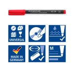 Rotulador Lumocolor permanente Staedtler - Caja 8 colores surtidos punta media