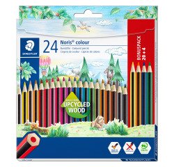 Pack of 20 Staedlter Noris Colour 185 colored pencils + 4 free