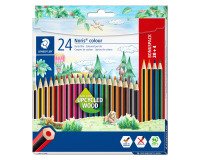 Pack of 20 Staedlter Noris Colour 185 colored pencils + 4 free