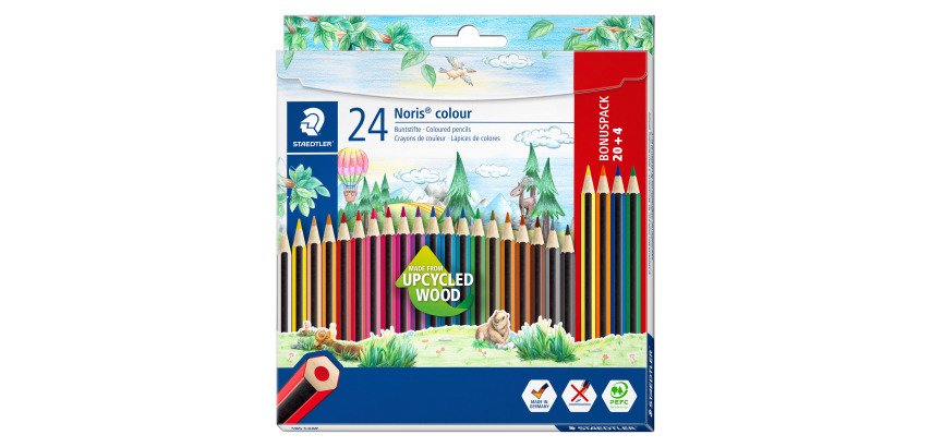 Pack von 20 Staedlter Noris Colour 185 Buntstiften + 4 gratis