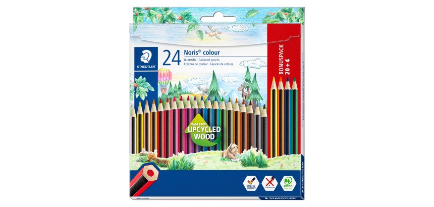 Kleurpotloden Staedtler Noris set à 20+4 kleuren