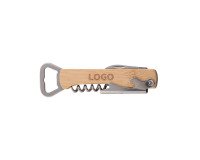 Advertising waiter's corkscrew with corkscrew and bottle opener - laser engraving marking