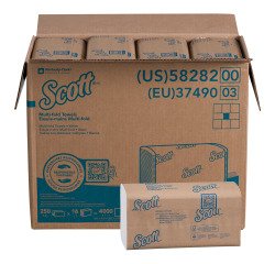 Papier essuie-mains pliage enchevêtré Scott Professional 3749 – Carton de 4000