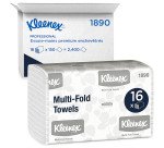 Papier essuie-mains pliage enchevêtré Kleenex Airflex 1890 - Carton de 2400