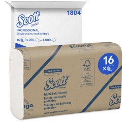 Papier essuie-mains pliage enchevêtré Scott Professional 1804 – Carton de 4000