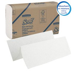 Papier essuie-mains pliage enchevêtré Scott Professional 1804 – Carton de 4000