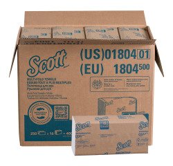 Papier essuie-mains pliage enchevêtré Scott Professional 1804 – Carton de 4000