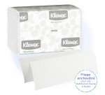 Papier essuie-mains pliage enchevêtré Kleenex Airflex 1890 - Carton de 2400