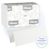 Papier essuie-mains pliage enchevêtré Kleenex Airflex 1890 - Carton de 2400