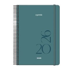 Agenda espiral Día Página Montana Dohe 14 x 20 cm Verde