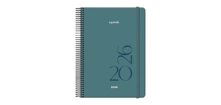 Agenda espiral Día Página Montana Dohe 14 x 20 cm Verde