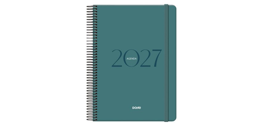 Agenda espiral Día Página Montana Dohe 14 x 20 cm Verde