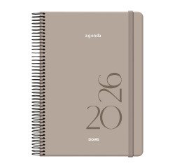 Agenda espiral Día Página Montana Dohe 14 x 20 cm Beige