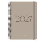 Agenda espiral Día Página Montana Dohe 14 x 20 cm Beige