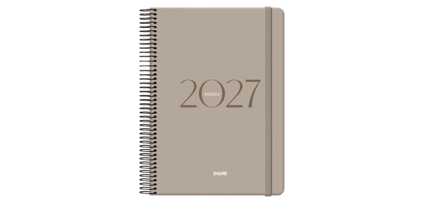 Agenda espiral Día Página Montana Dohe 14 x 20 cm Beige