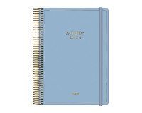 Agenda espiral Día Página Velvet Dohe 14 x 20 cm Azul