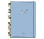 Agenda espiral Día Página Velvet Dohe 14 x 20 cm Azul