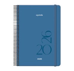 Agenda espiral Día Página Montana Dohe 14 x 20 cm Azul