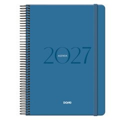 Agenda espiral Día Página Montana Dohe 14 x 20 cm Azul