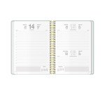 Agenda espiral Día Página Velvet Dohe 14 x 20 cm Verde