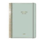 Agenda espiral Día Página Velvet Dohe 14 x 20 cm Verde