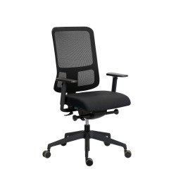 Desk chair Sitizen - synchronous mechanism with seat depth adjustment - mesh - 3D armrests - black