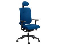 Chaise de bureau Sitizen tissu avec accoudoirs 4D et appui-tête