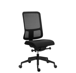 Office chair Sitizen - synchronous mechanism with seat depth adjustment - black mesh