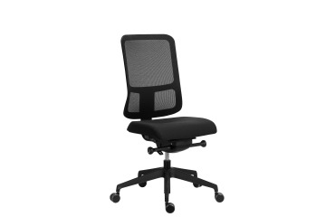 Office chair Sitizen - synchronous mechanism with seat depth adjustment - black mesh