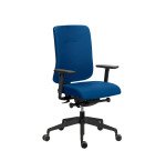 Chaise de bureau Sitizen tissu avec accoudoirs 4D