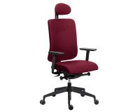 Chaise de bureau Sitizen tissu avec accoudoirs 4D et appui-tête