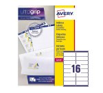 Etiquetas para sobres blancas 99,1 x  33,9 mm Avery  L7162 - Paquete de 15