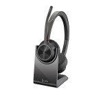 POLY Casque VOYAGER 4320-M certifié Microsoft Teams avec socle de charge