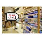 Panneau flèche sur pied laqué  Bi-Office noir